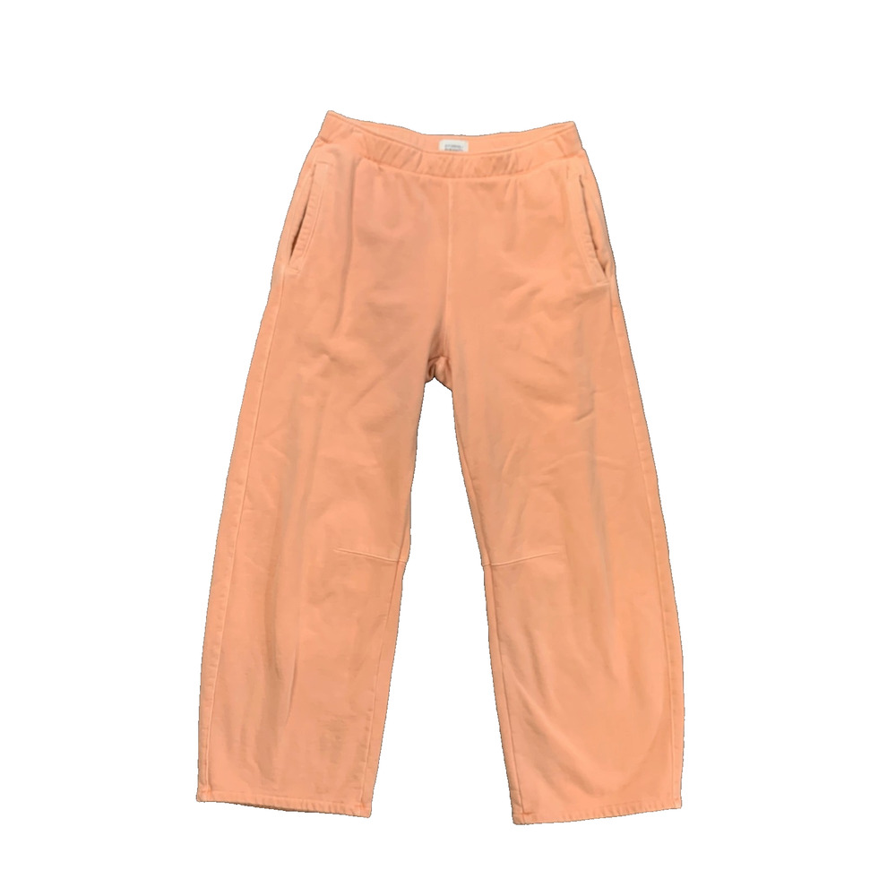 Citizens Of Humanity Sweatpants Womens Small Peach Miro Wide Leg Barrel Cropped